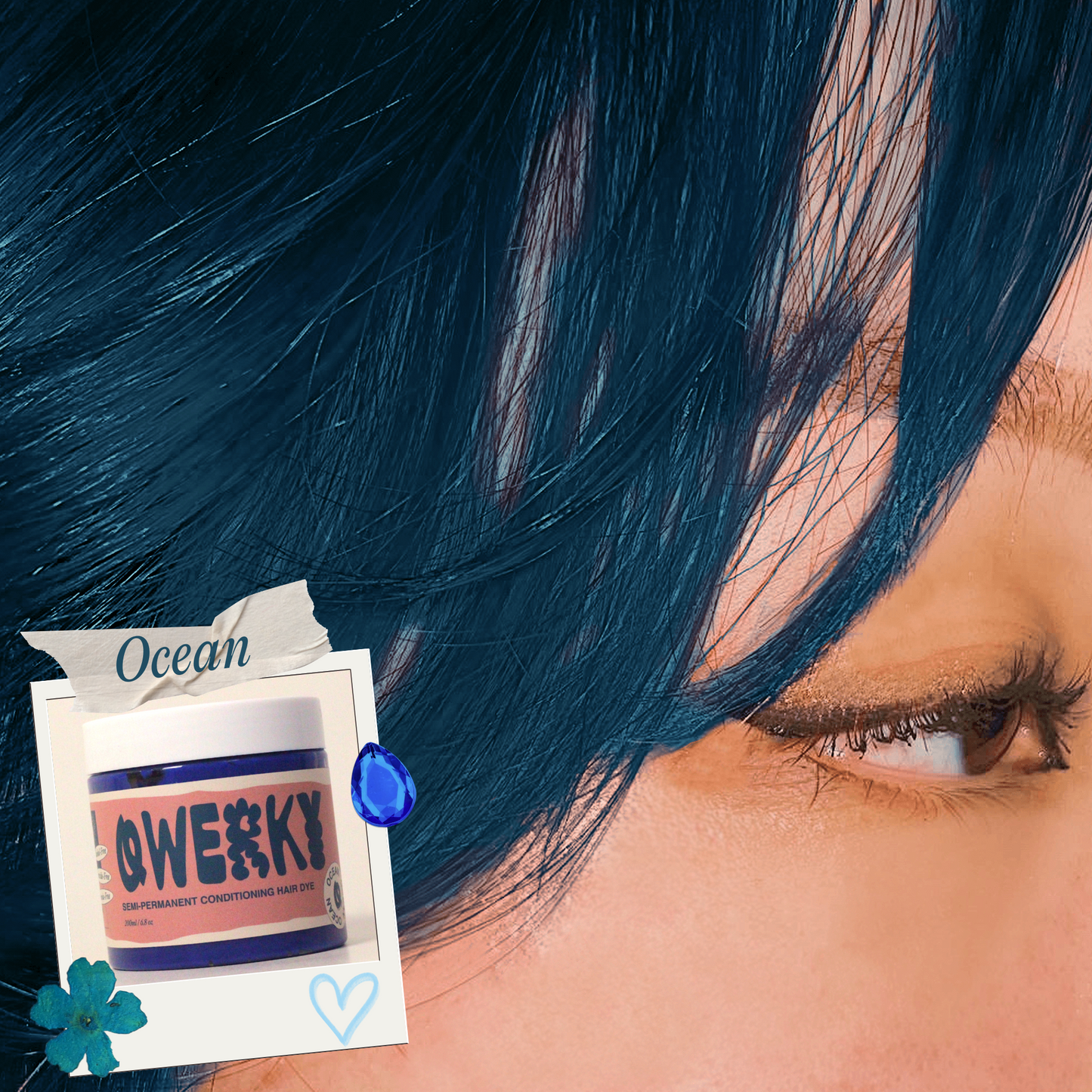 Ocean Semi-Permanent Conditioning Colour - Qwerky Colour