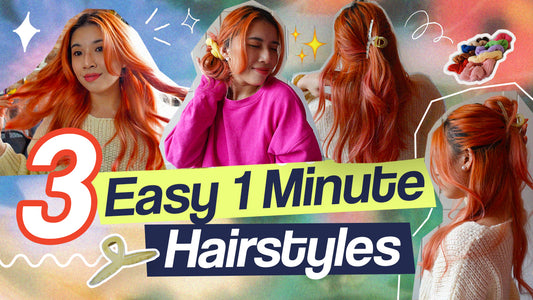 3 Easy 1 Minute Hair Styles for Lazy Days