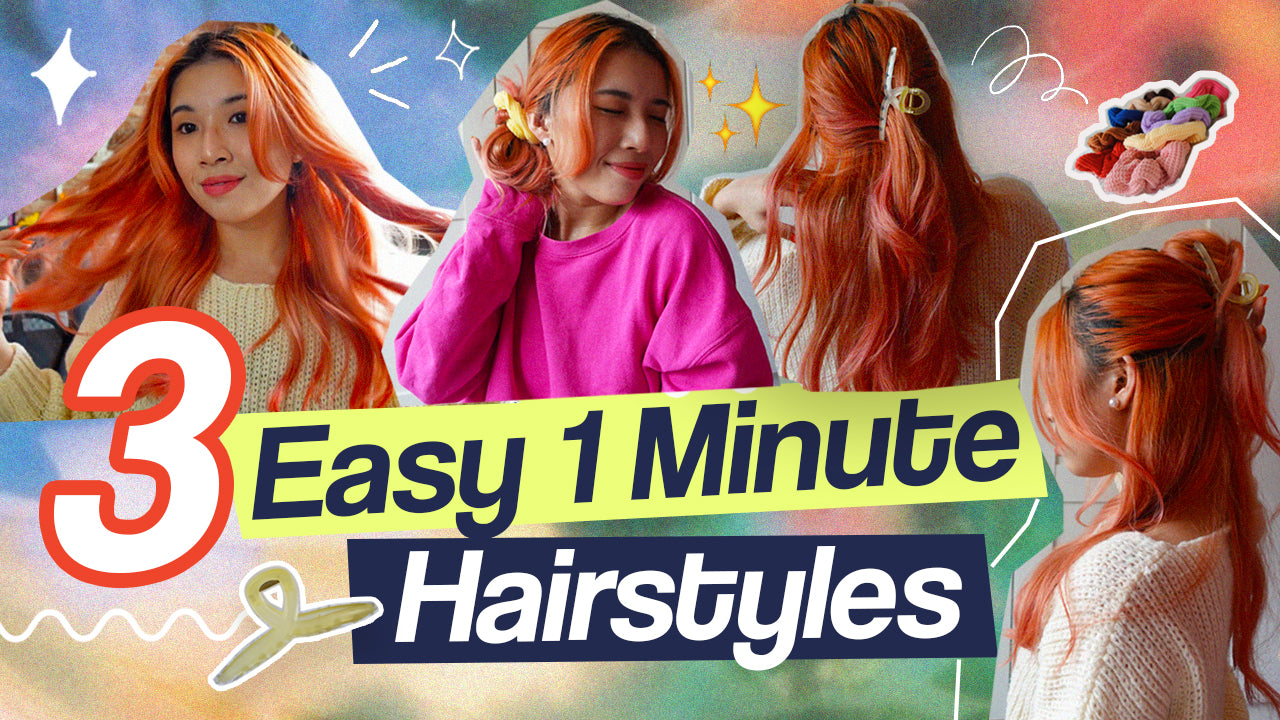 3 Easy 1 Minute Hair Styles for Lazy Days
