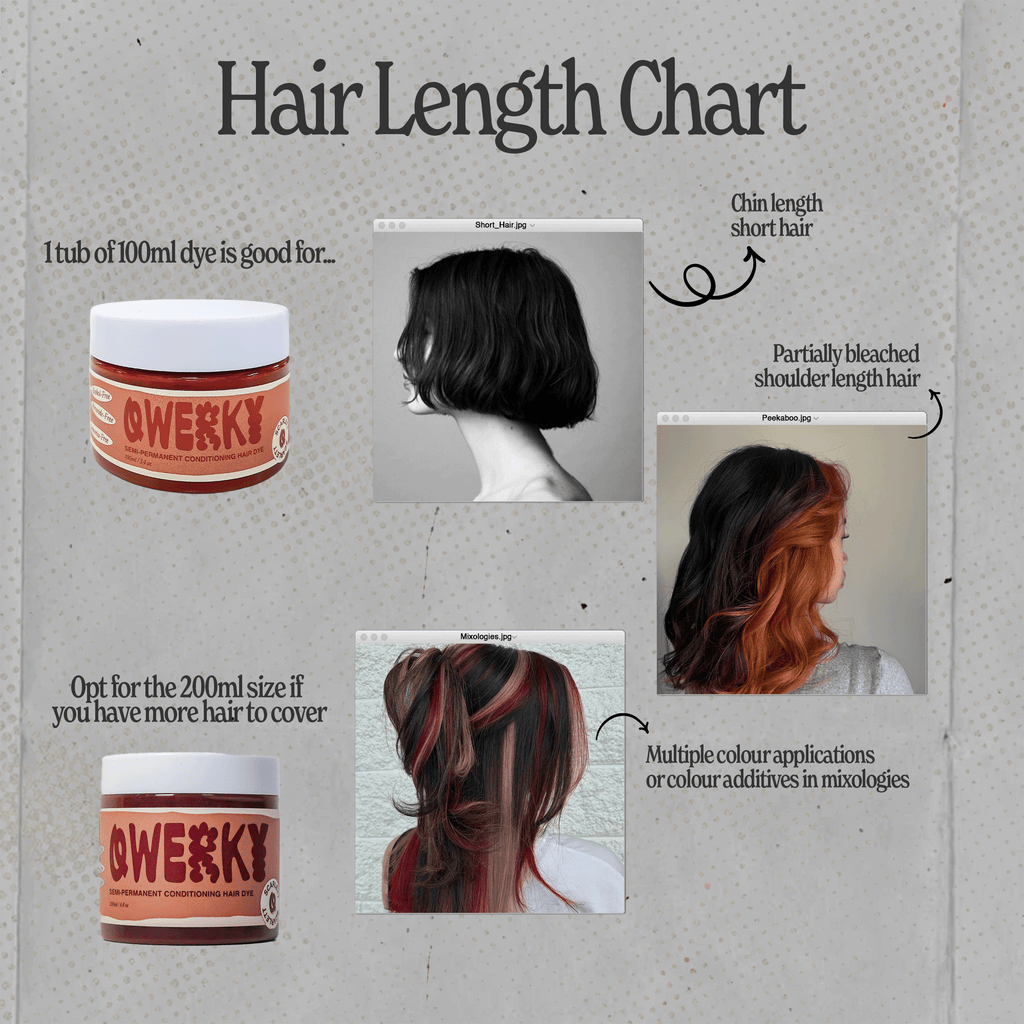 Non-Damaging Semi-Permanent Hair Dyes 100ml