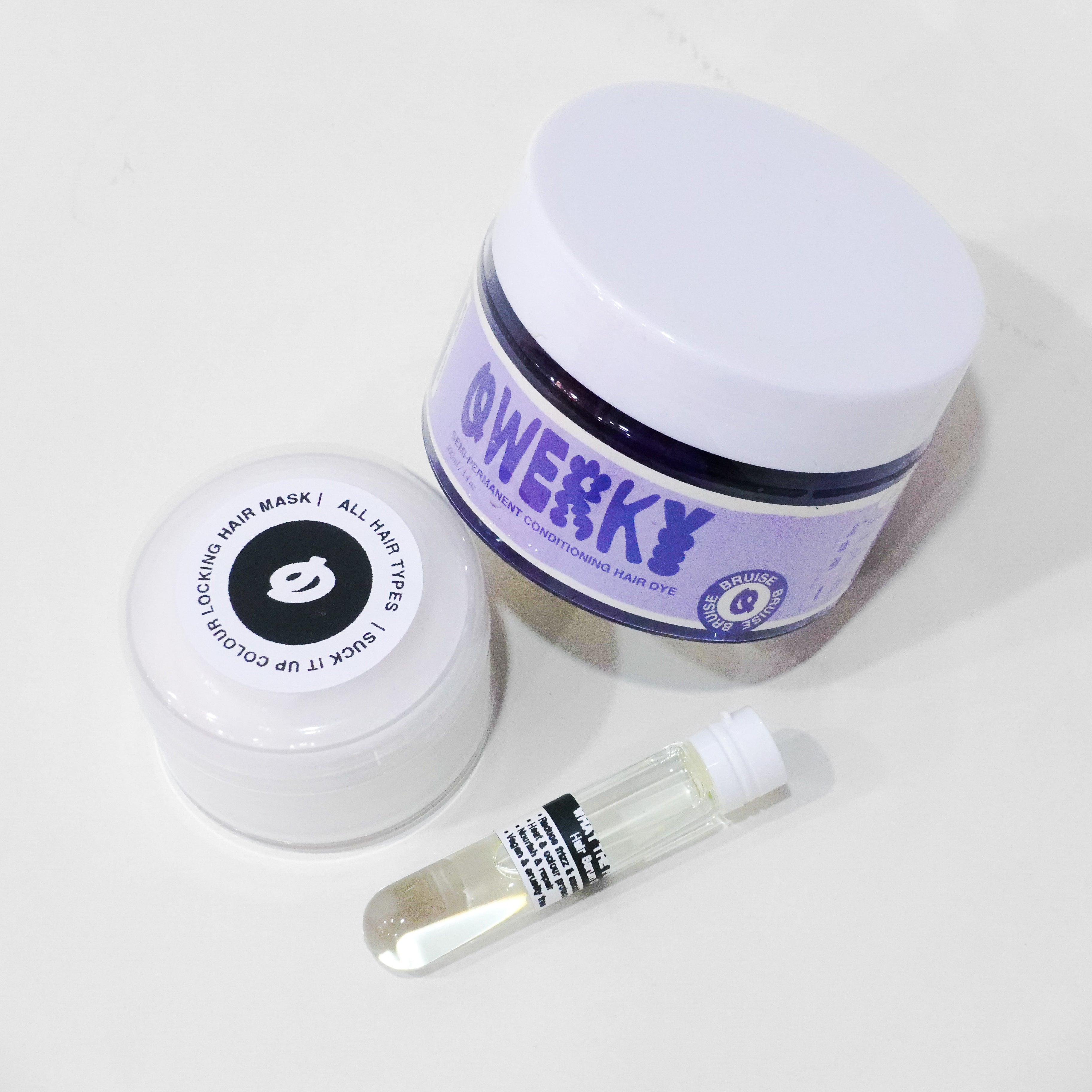 [Try Me Trio] Semi-Permanent Dye, Suck It Up Mask, What The Frizz Oil Samples