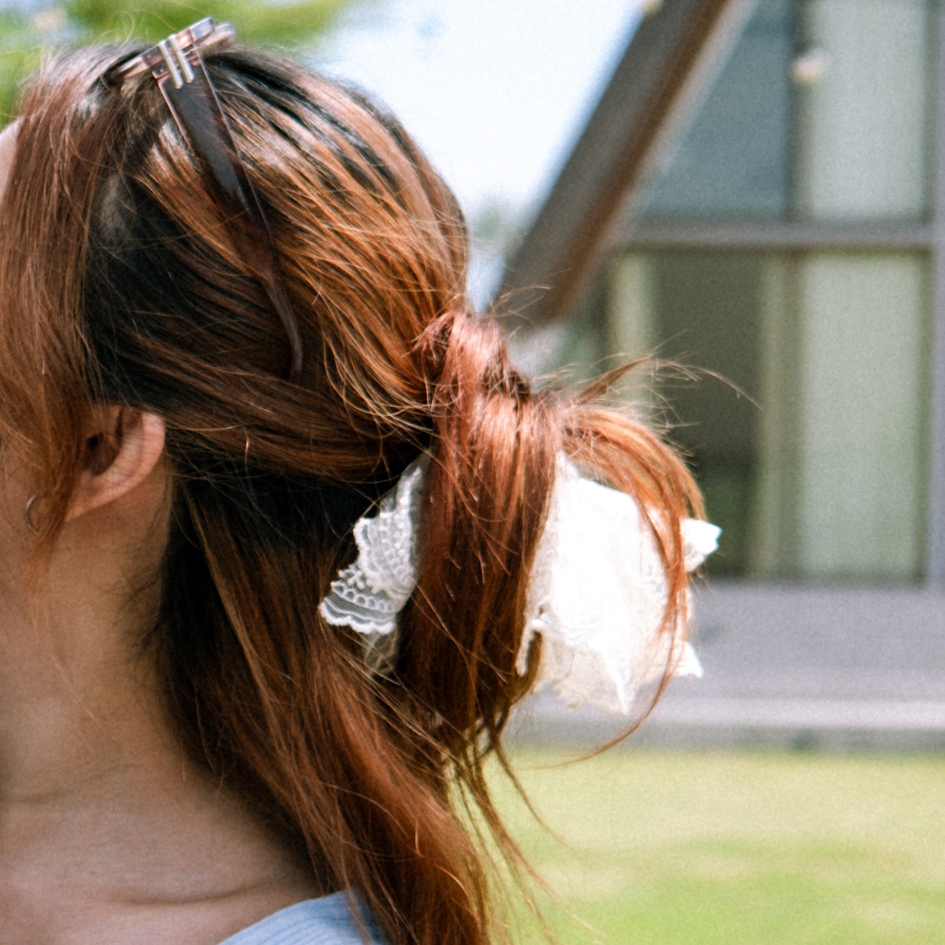 [Qwerky] Lace Oversized Scrunchie - Qwerky Colour