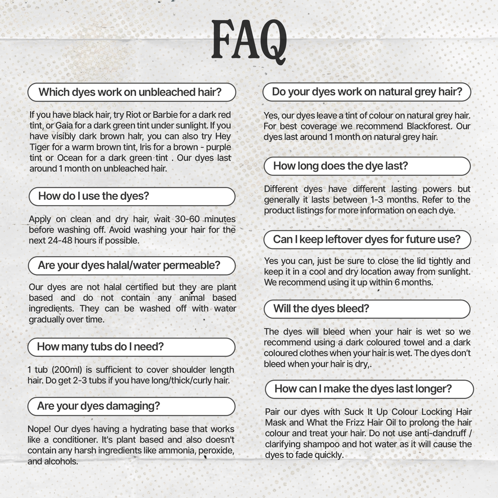 Non-Damaging Semi-Permanent Hair Dyes 100ml - Qwerky Colour