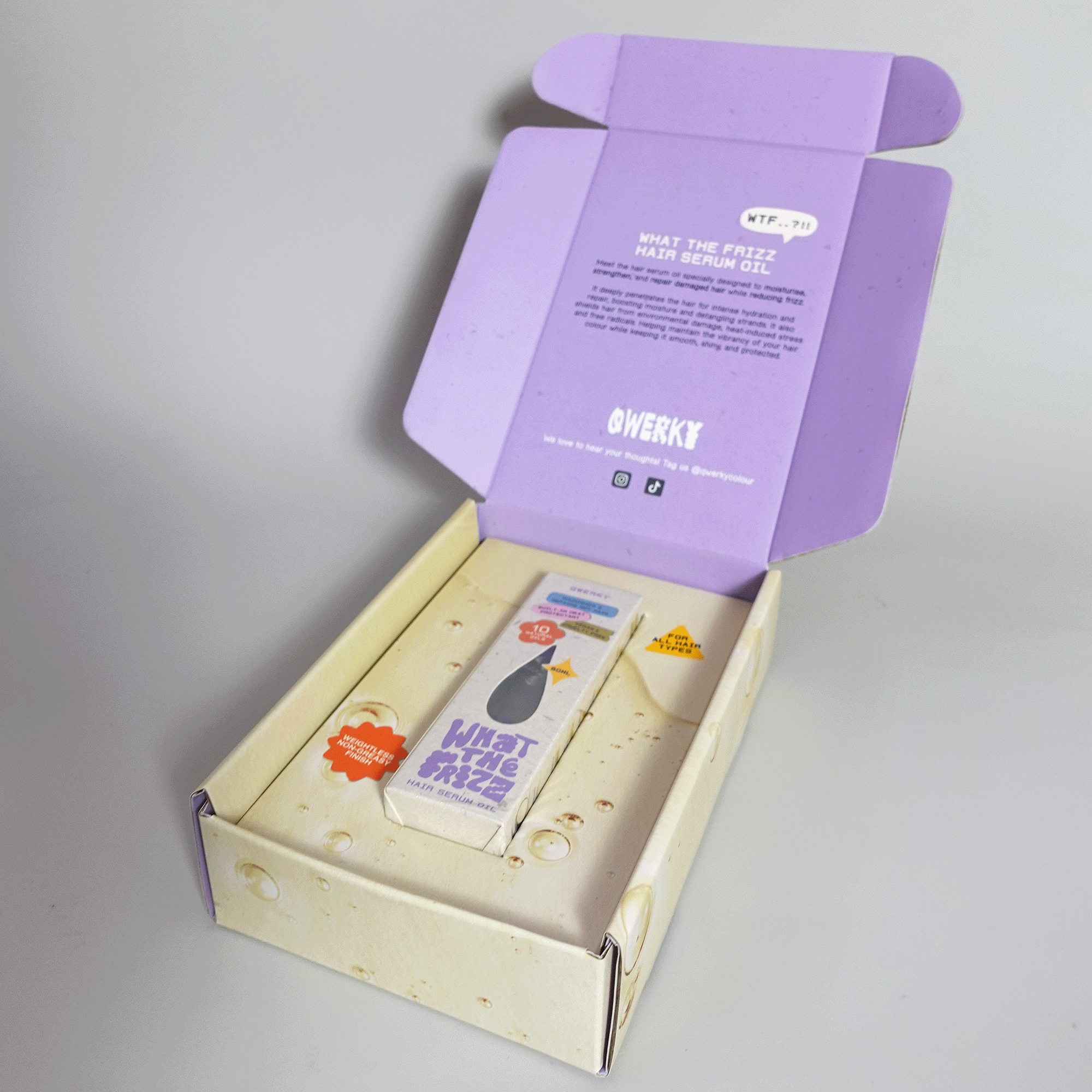 Sample Size — What The Frizz Hair Serum Oil (5ml) - Qwerky Colour