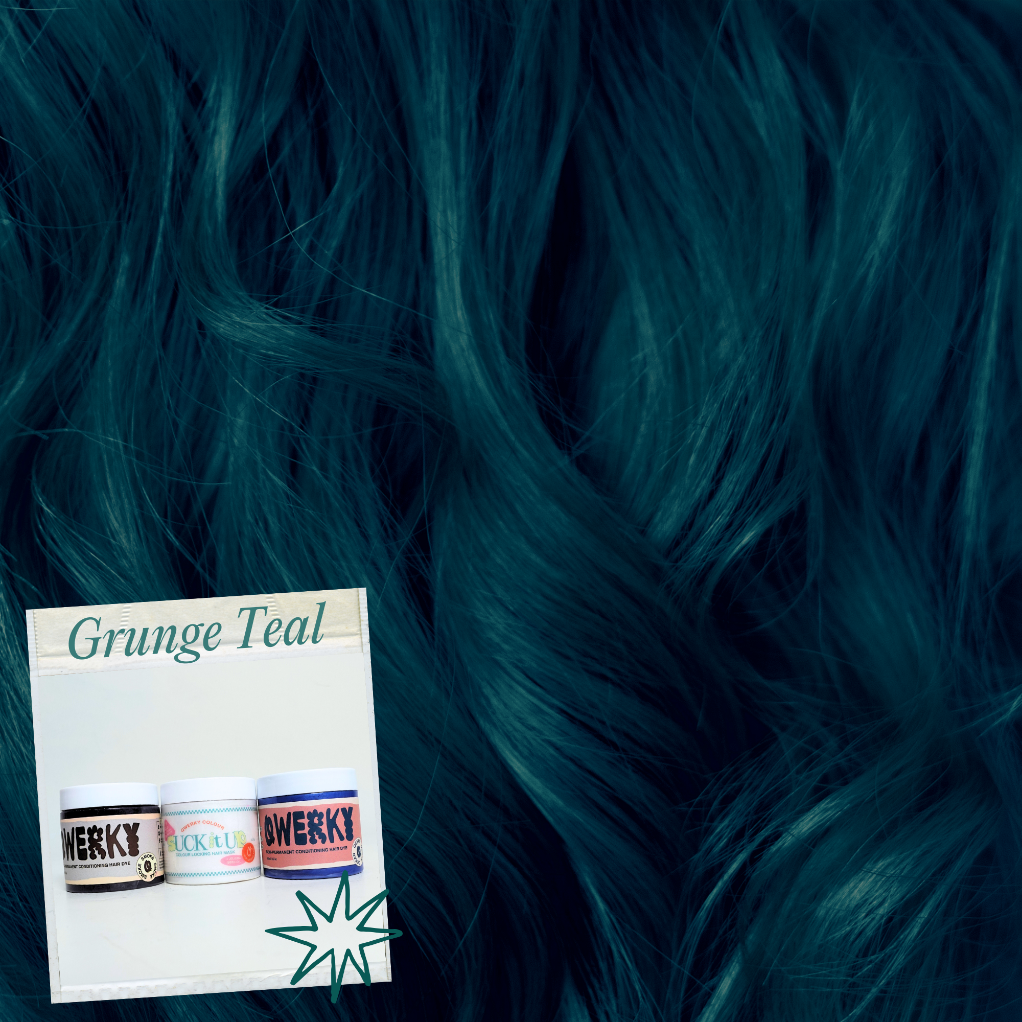 Grunge Teal Mixology Look - Qwerky Colour