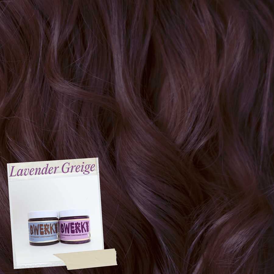 Lavender Greige hair colour result