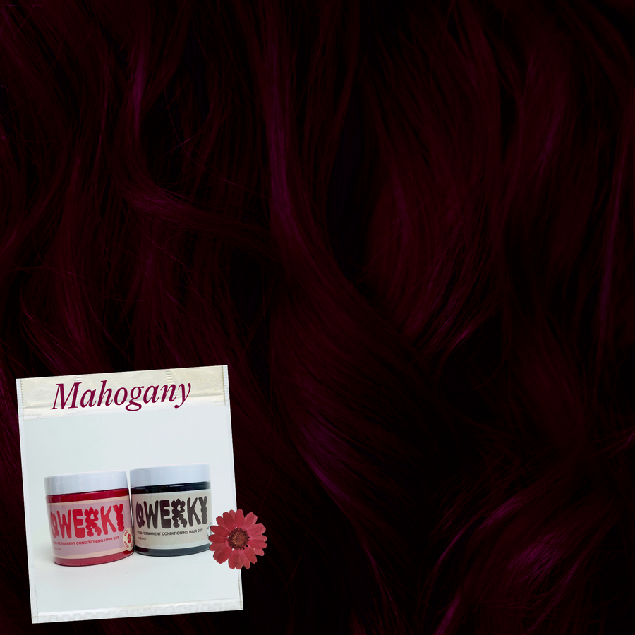 Mahogany hair colour result