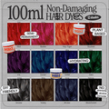 Non-Damaging Semi-Permanent Hair Dyes 100ml - Qwerky Colour