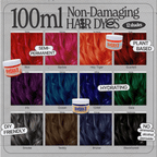 Non-Damaging Semi-Permanent Hair Dyes 100ml - Qwerky Colour