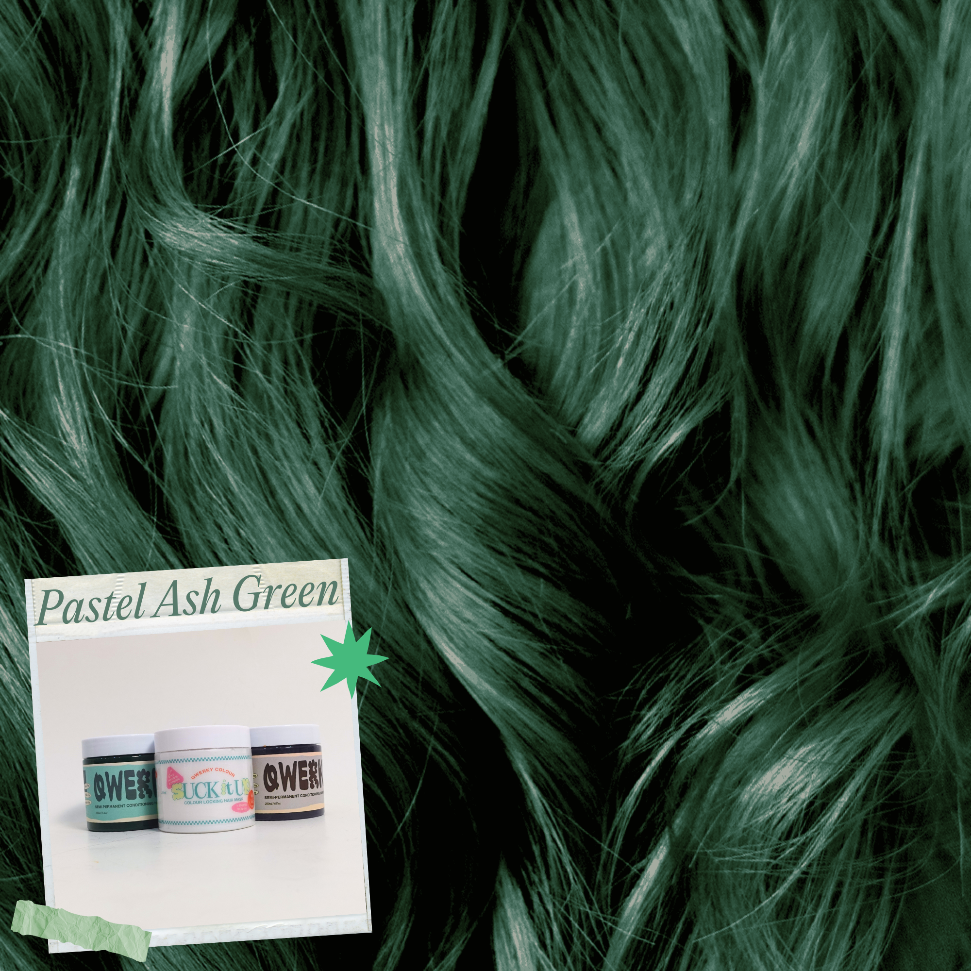 Pastel Ash Green Mixology Look - Qwerky Colour