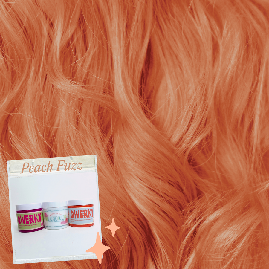 Peach Fuzz hair colour result
