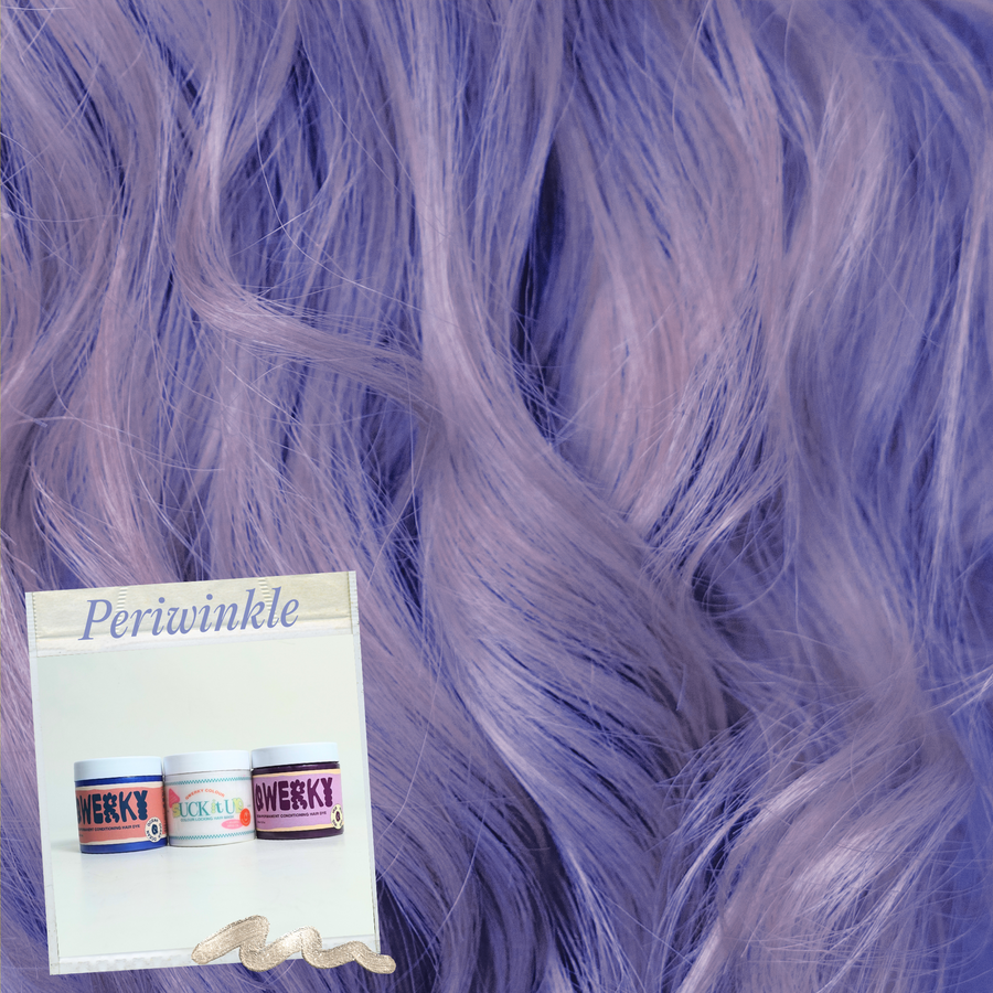 Periwinkle hair colour result