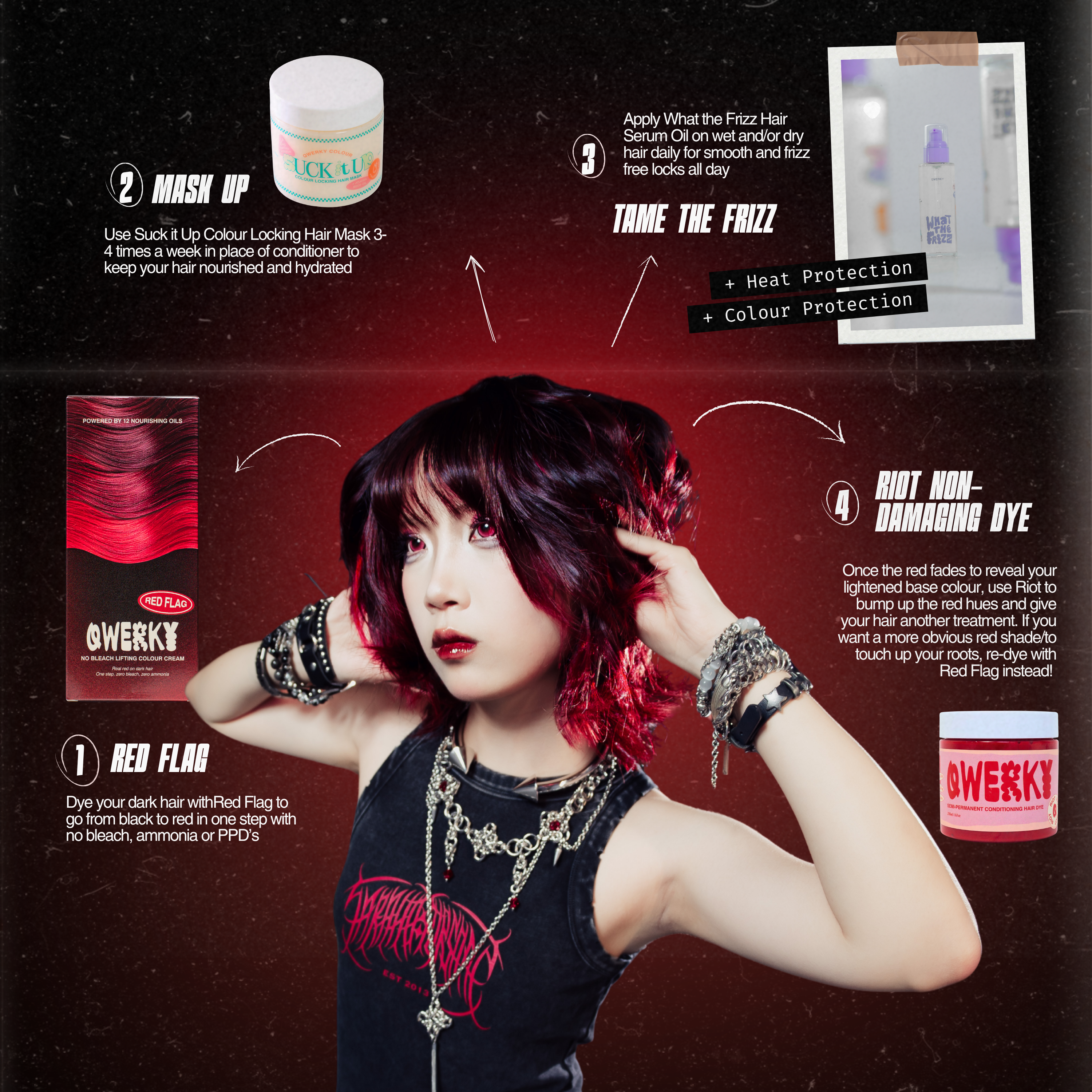 Red Flag No Bleach Lifting Colour Cream - Qwerky Colour