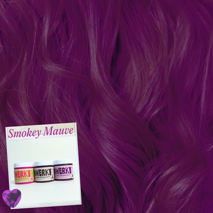 Smokey Mauve hair colour result