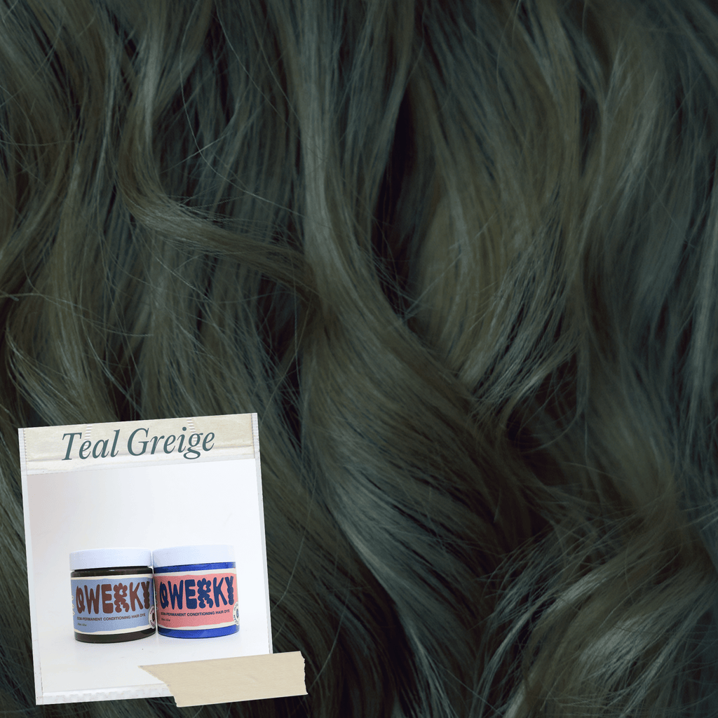 Teal Greige Mixology Look - Qwerky Colour