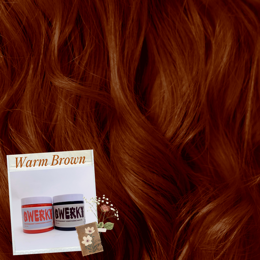 Dark Warm Brown Copper Hair - Qwerky Colour