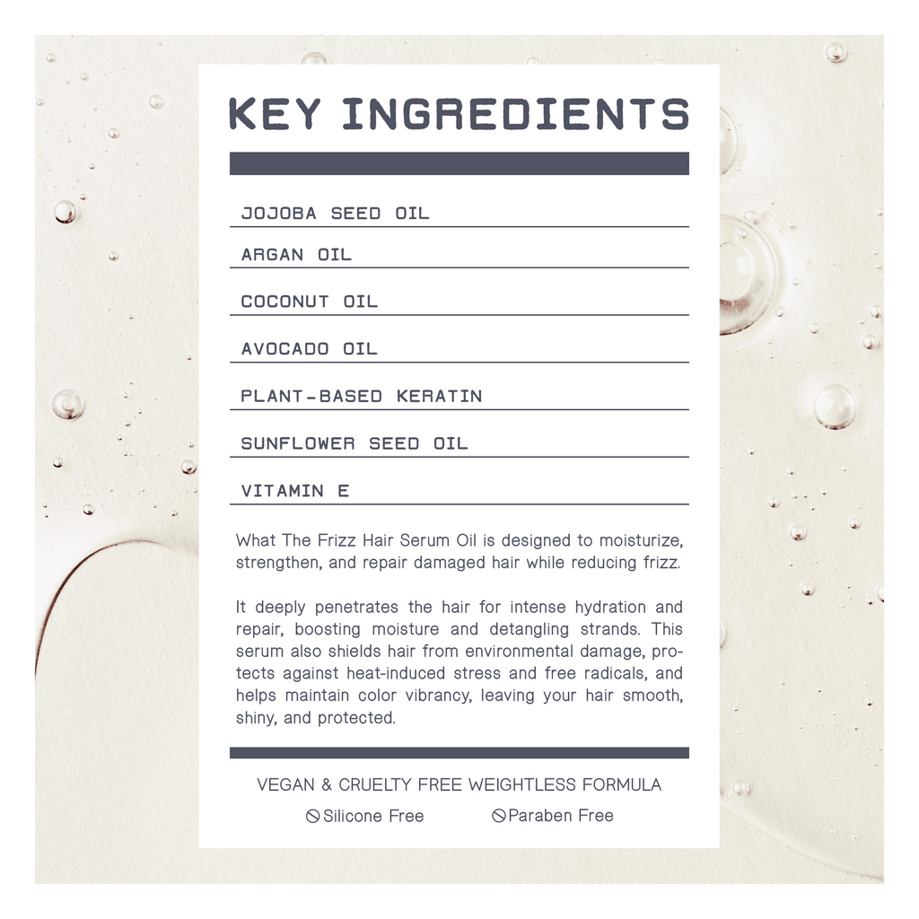 Sample Size — What The Frizz Hair Serum Oil (5ml) - Qwerky Colour