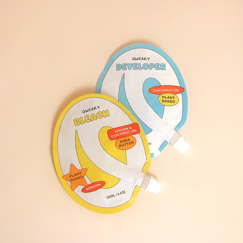 Qwerky Colour Butter Bleach 250ml - gentle plant-based hair bleach with nourishing oils