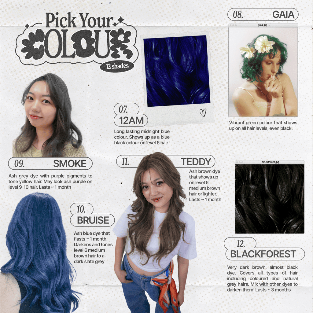 Non-Damaging Semi-Permanent Hair Dyes 100ml - Qwerky Colour