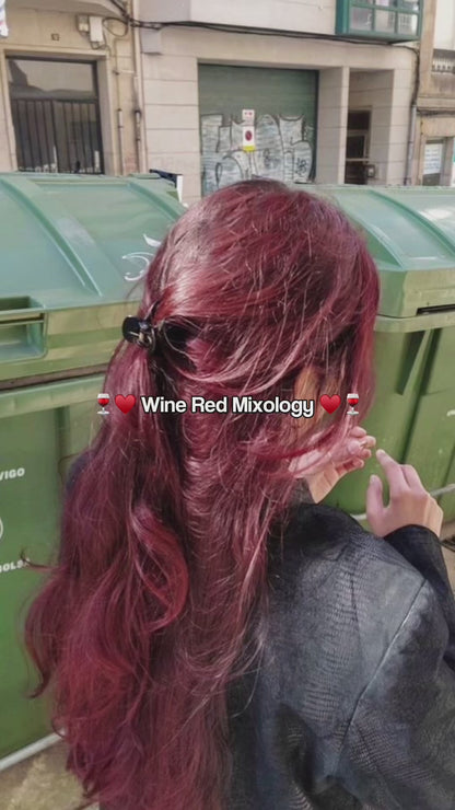 Wine Red  Dark Purple Red Mixology Look