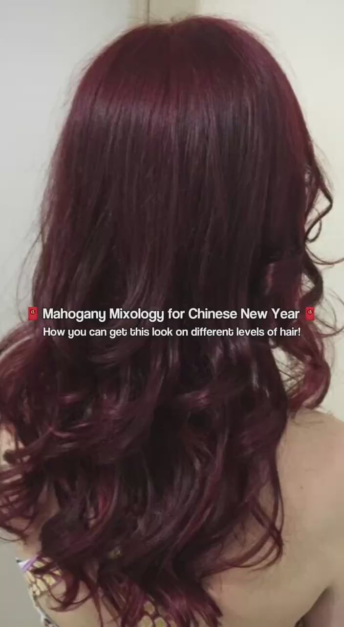 Mahogany Black Red Mixology Look