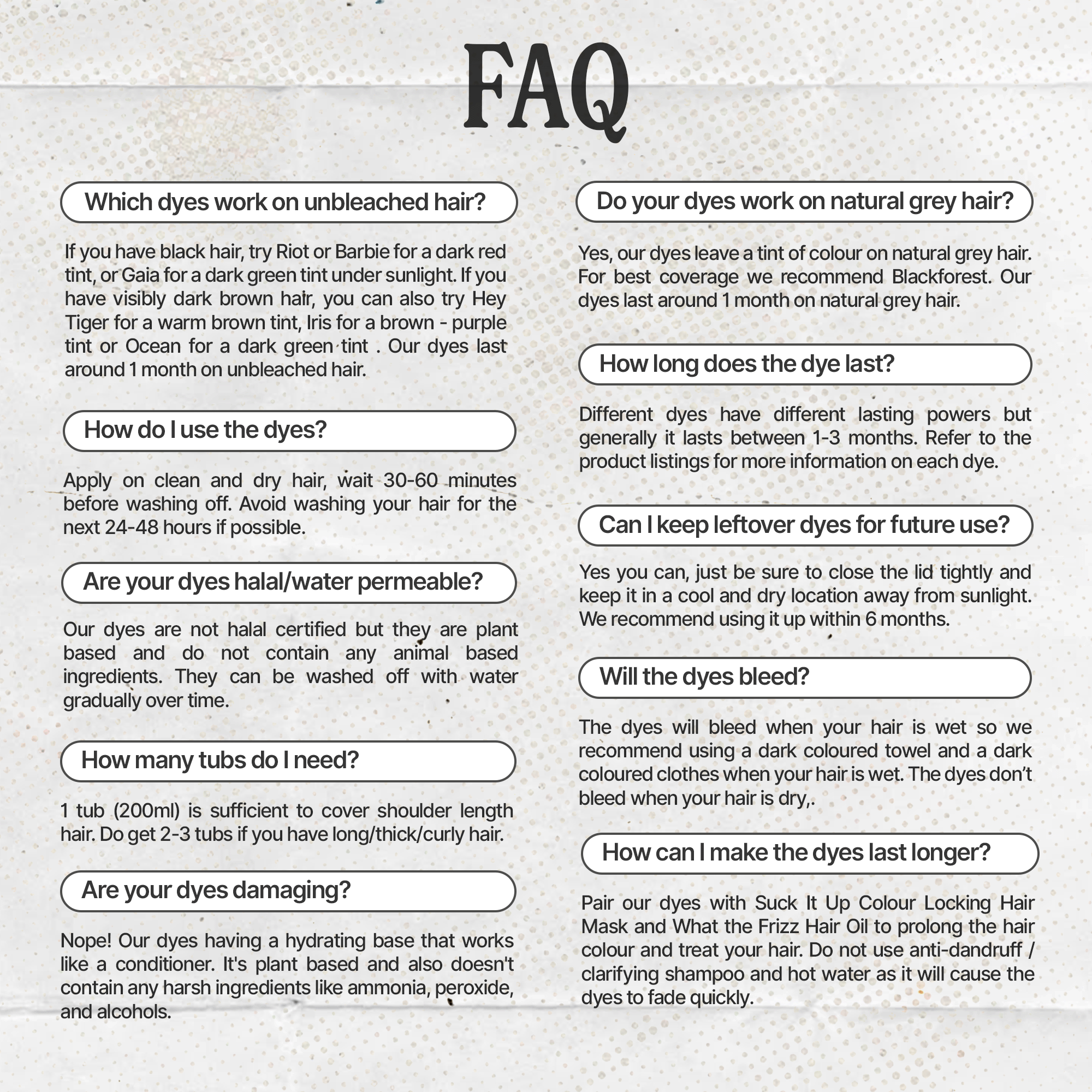 Non-Damaging Semi-Permanent Hair Dyes 200ml - Qwerky Colour - Semi-permanent hair dye application guide - easy at-home professional results - FAQ