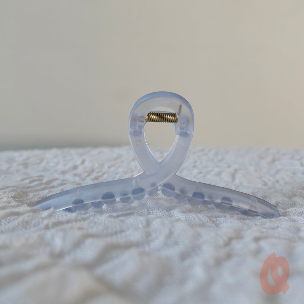 Frosted Loopy Claw Clip - Qwerky Colour