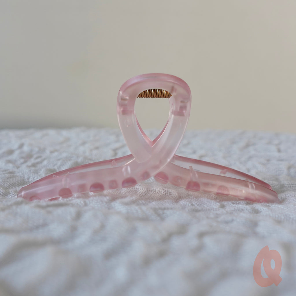 Frosted Loopy Claw Clip - Qwerky Colour