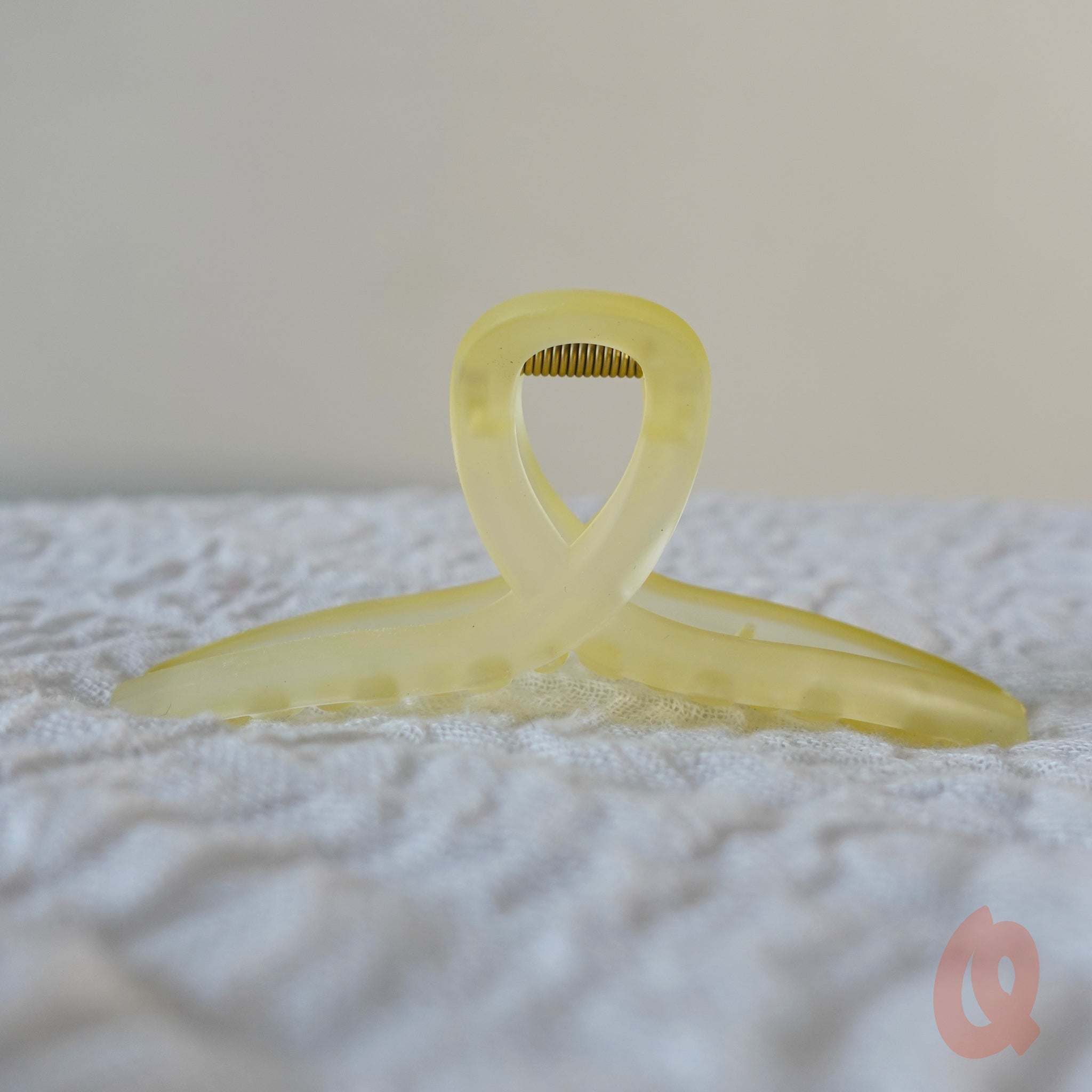 Frosted Loopy Claw Clip - Qwerky Colour