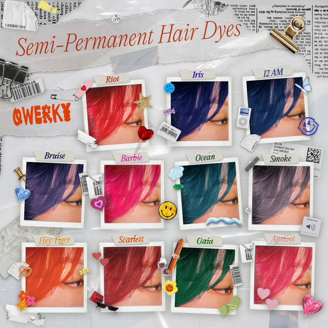Non-Damaging Semi-Permanent Hair Dyes - Qwerky Colour