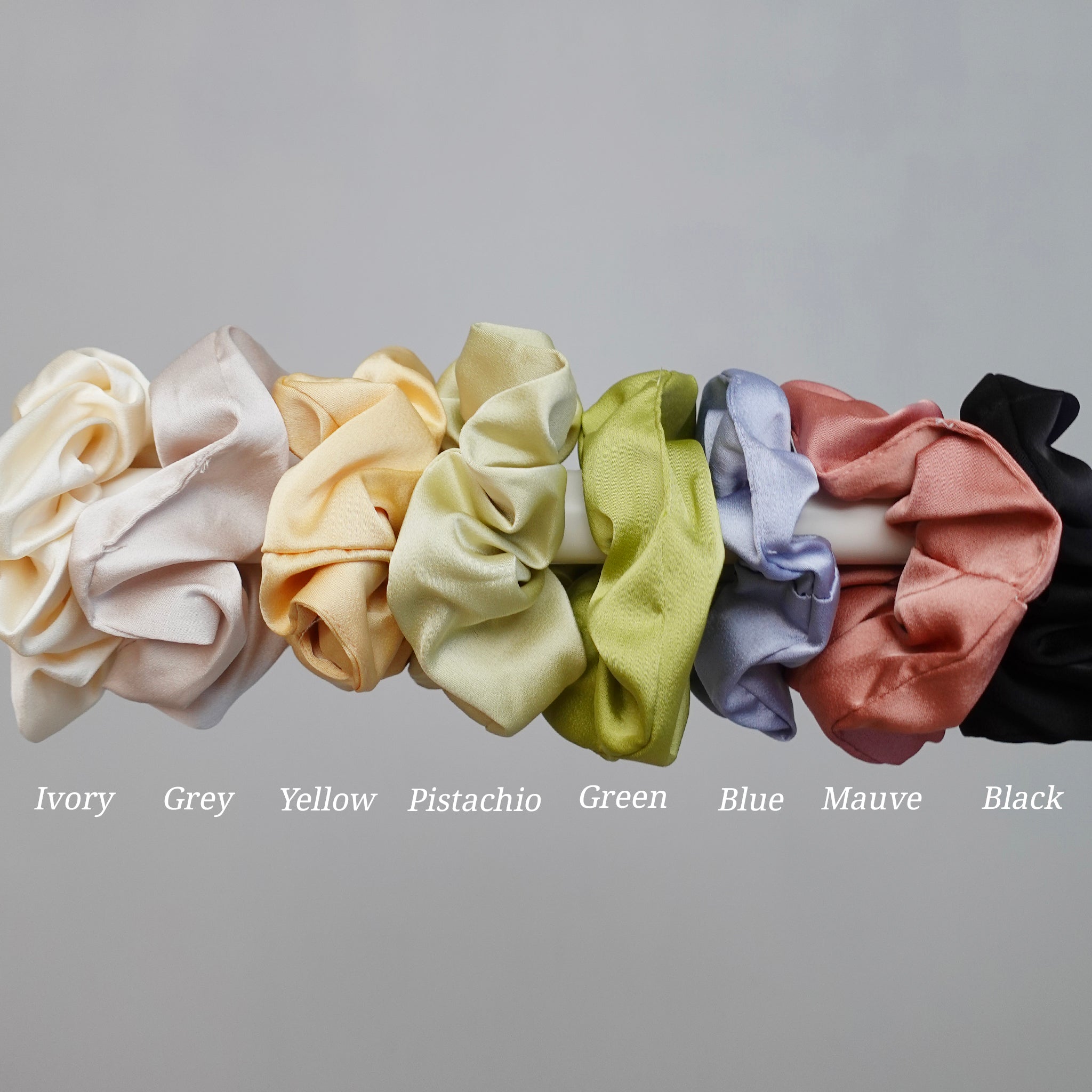 Satin Scrunchies - Qwerky Colour